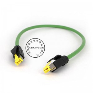 Soláthairtí cábla líonra Líonra líonra Ethernet cónascaire Harting RJ45